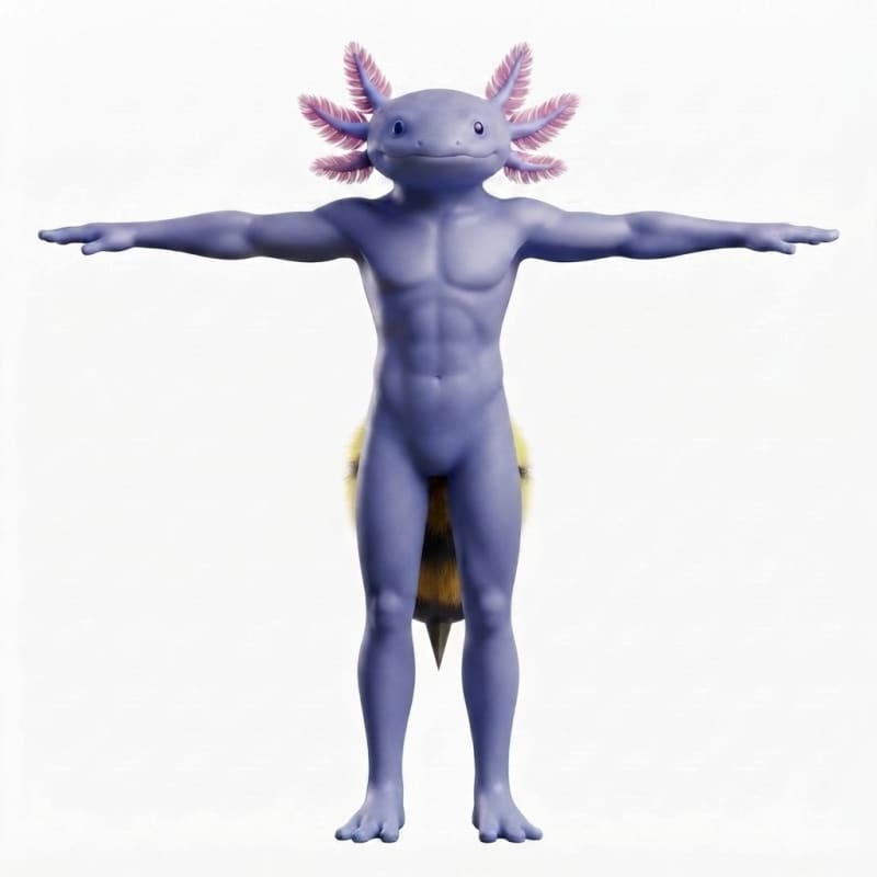 Blue Axolotl Bee Hybrid