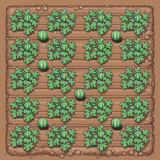 Pixel Art Tilled Soil Farm