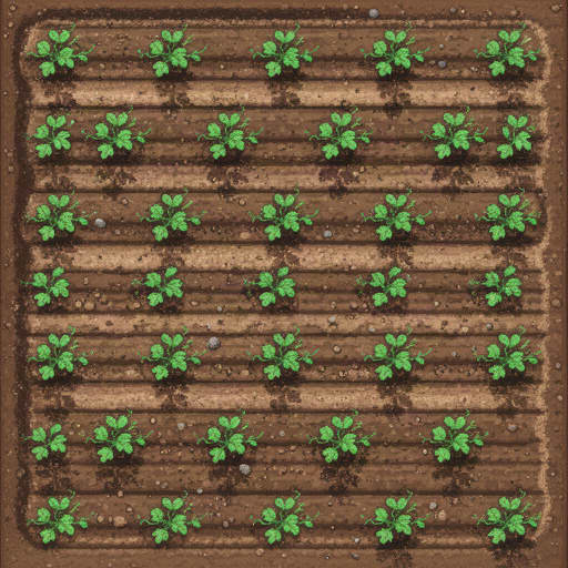 Tilled Pixel Farm Soil