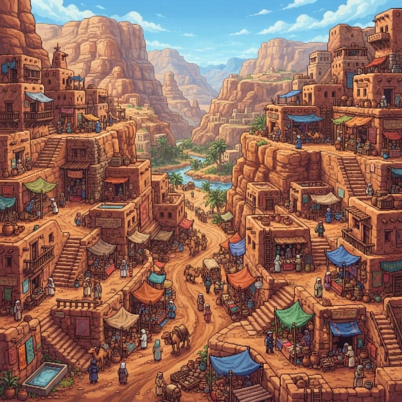 Desert Cityscape Settlement