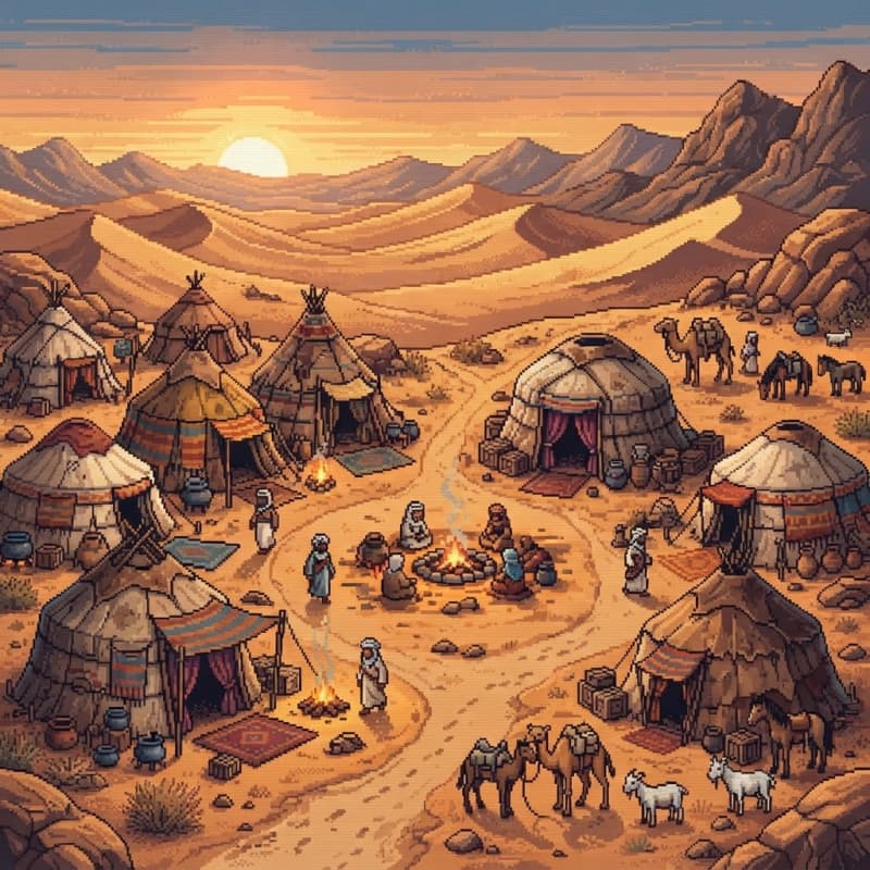 Nomadic Desert Tribe Camp (3)