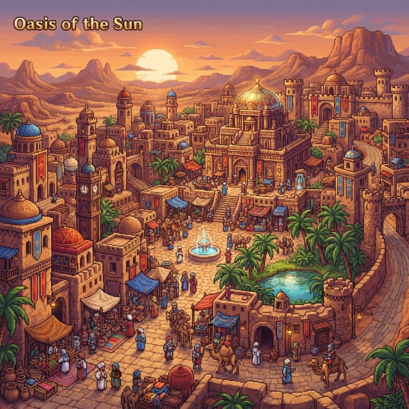 make a desert city.