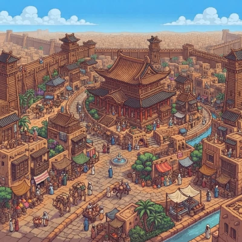 make big a wooden walled city. (2)