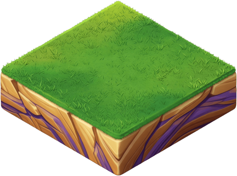 World 2 Rocky Grass Terrain Tile