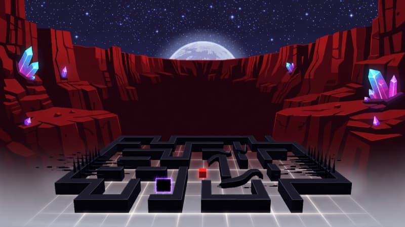 Alien Maze Title Background 03