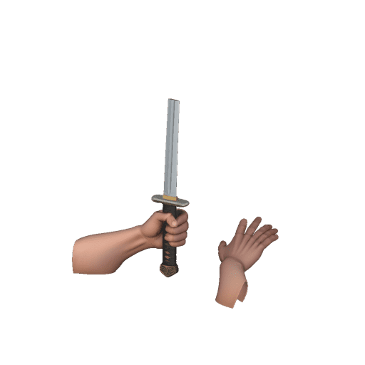 Realistic Sword Grip Hands