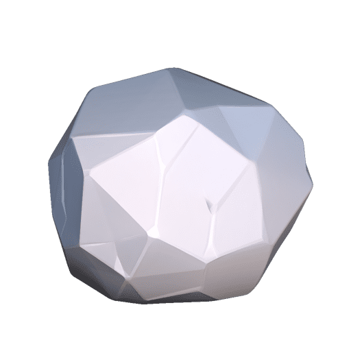 Low Poly Cartoon Boulder