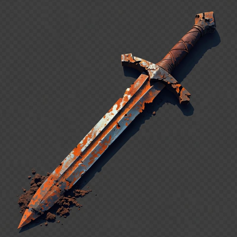 Ancient Rusted Sword