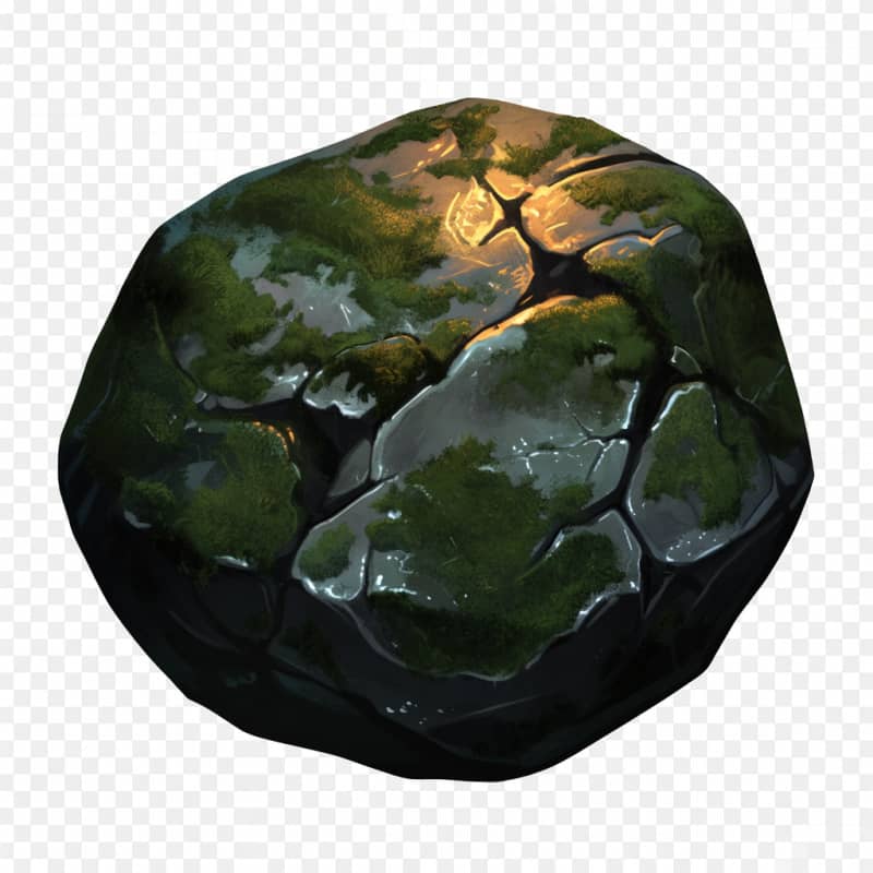 Mossy Dungeon Boulder