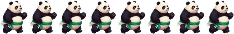 Bobo Panda Walk Cycle