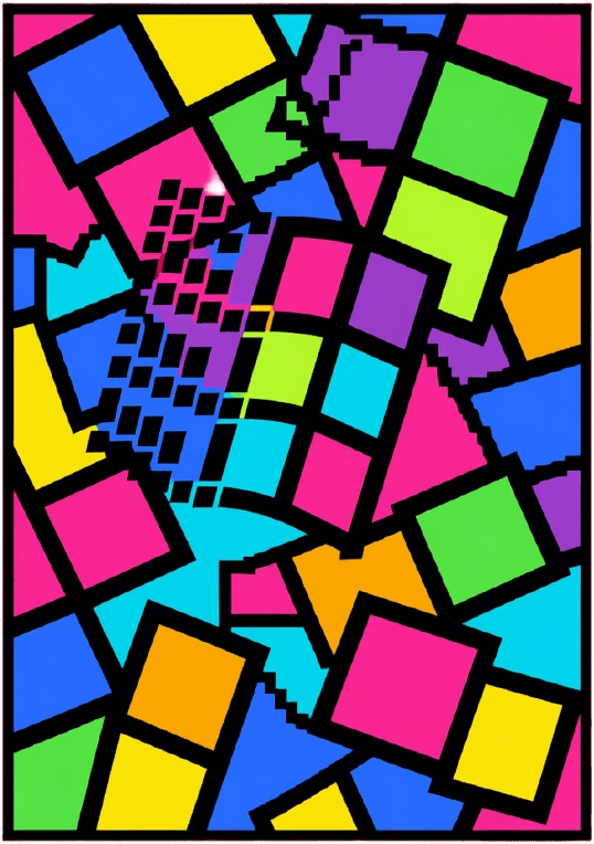 Retro poster (pixel art)