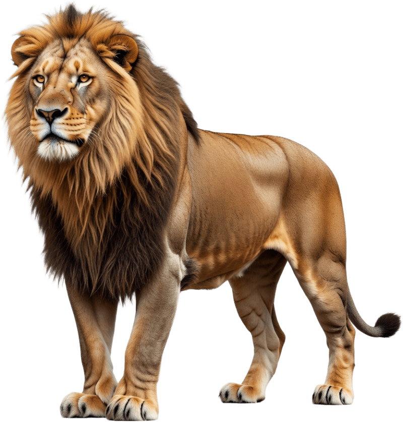 Photorealistic Lion Sprite