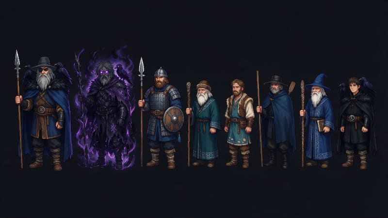 Ecos de Valdrenne - Capitulo 9 Reparto Odin Guardian y NPCs