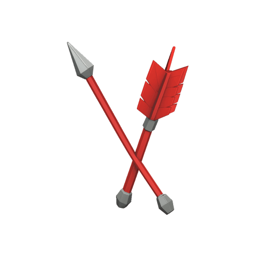 Crimson Low Poly Arrow
