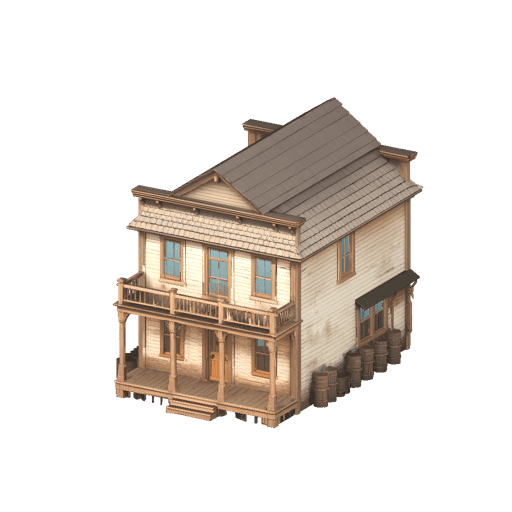 Weathered Western House