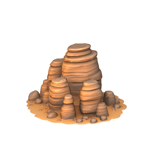 Desert Sandstone Boulder Cluster