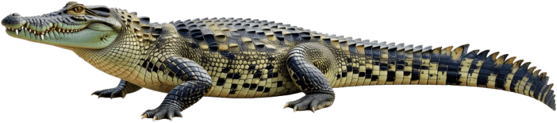 Photorealistic Crocodile Sprite