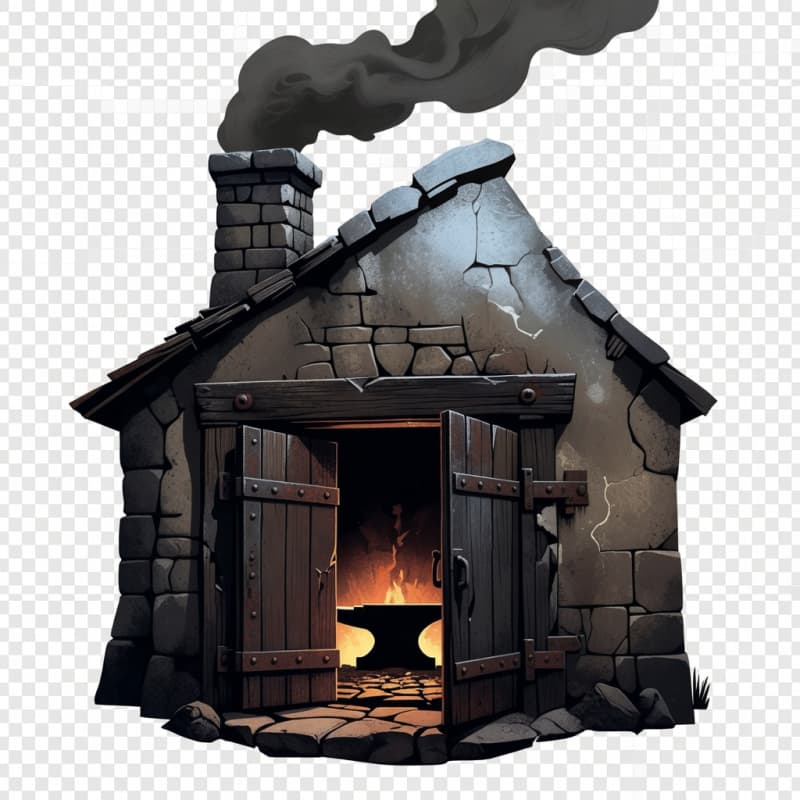 Dark Fantasy Blacksmith Forge