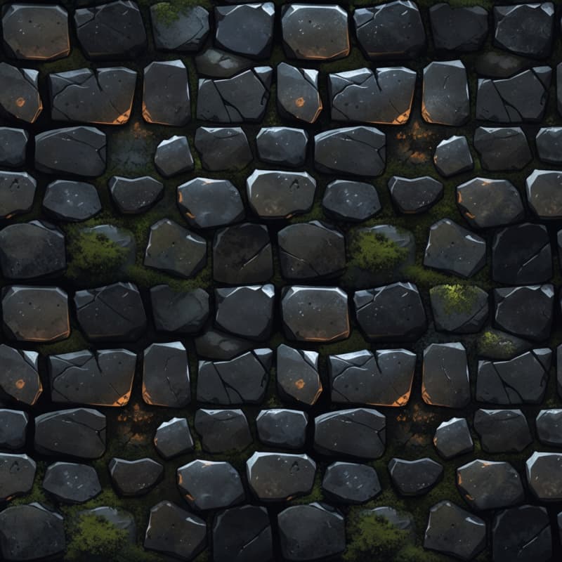 Dark Fantasy Cobblestone Tile