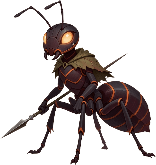 Ant Warrior Metroidvania Sprite