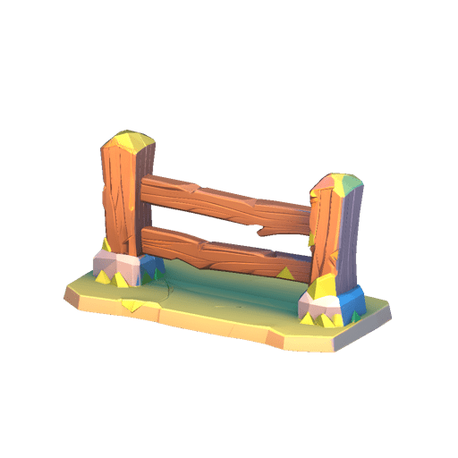 Stylized Fantasy Wooden Fence