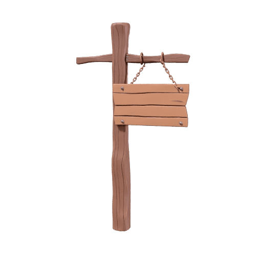 Fantasy Village Signpost