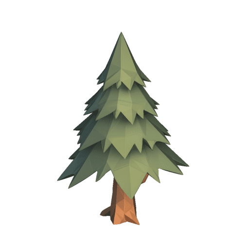 Stylized Fantasy Pine Tree