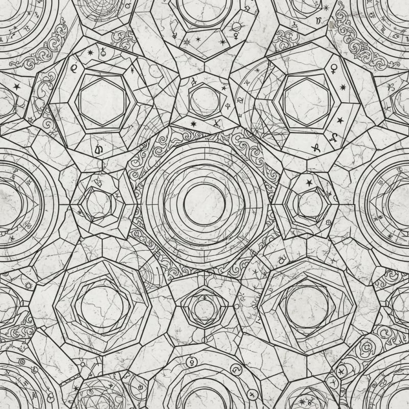 Image: Seamless tileable stone floor pattern seen from di