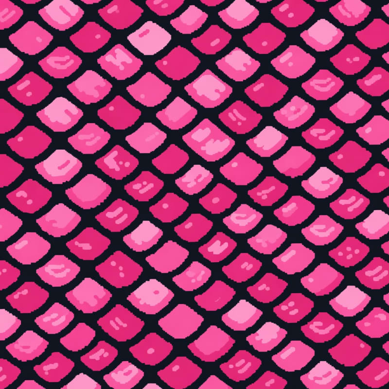 Crude Pink Pixel Fish Scale Texture