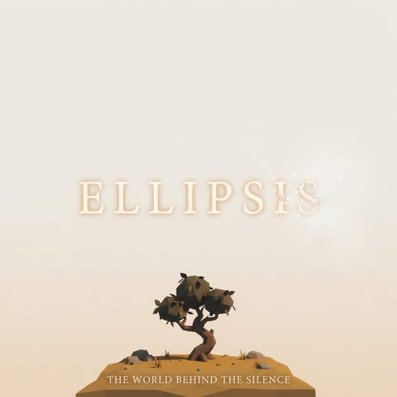 Image: Title screen key art for a low-poly 3D fantasy RPG