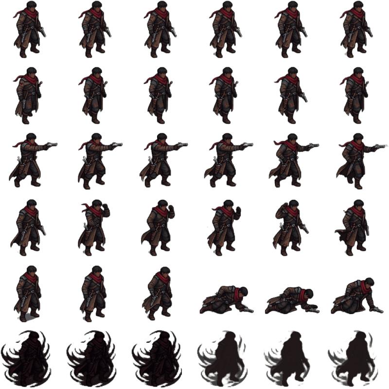 Aethermoor Bounty Hunter Sprite Sheet