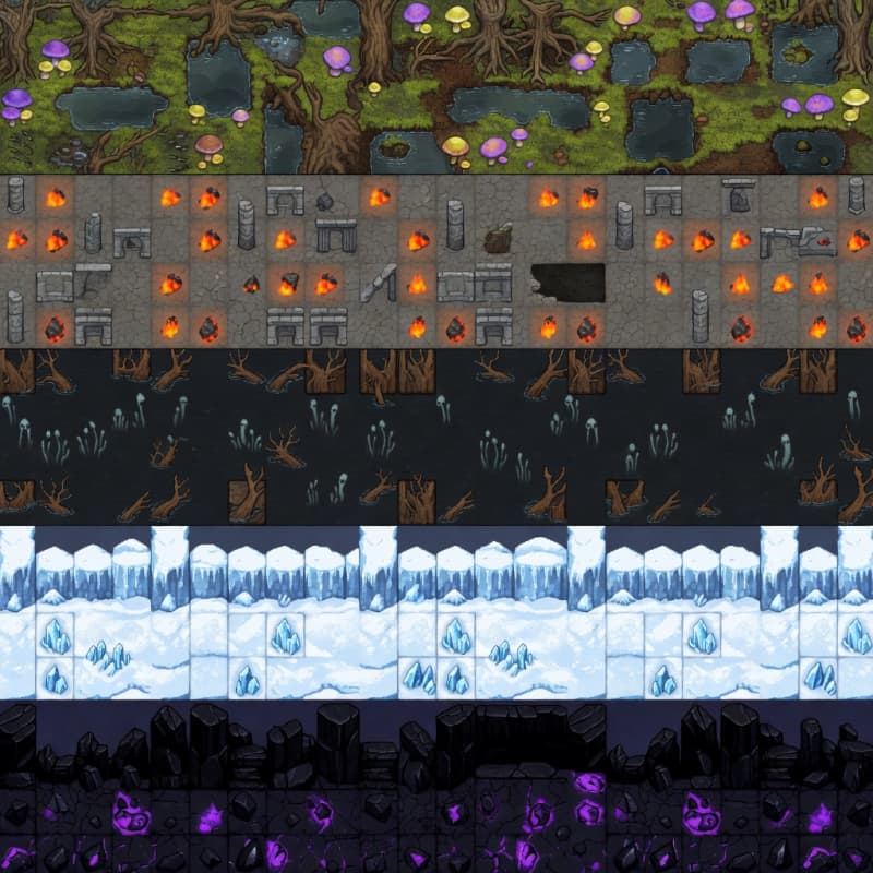 Aethermoor Five-Act Biome Sampler