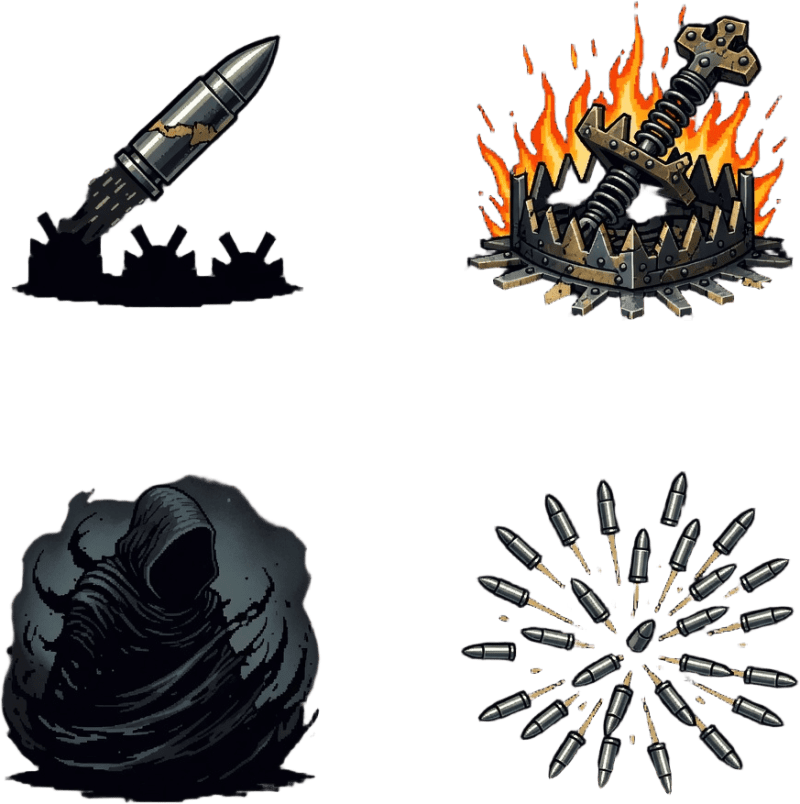 Aethermoor Hunter Ability Icons