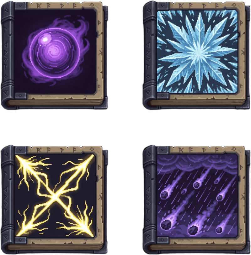 Aethermoor Mage Ability Icons