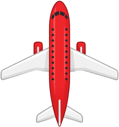 Airplane Small Red