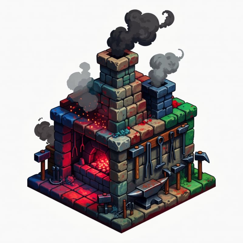 Medieval Blacksmith Forge