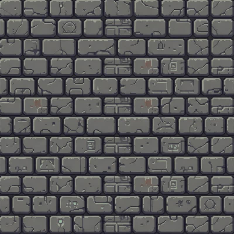 Retro Sci Fi Cobblestone Path