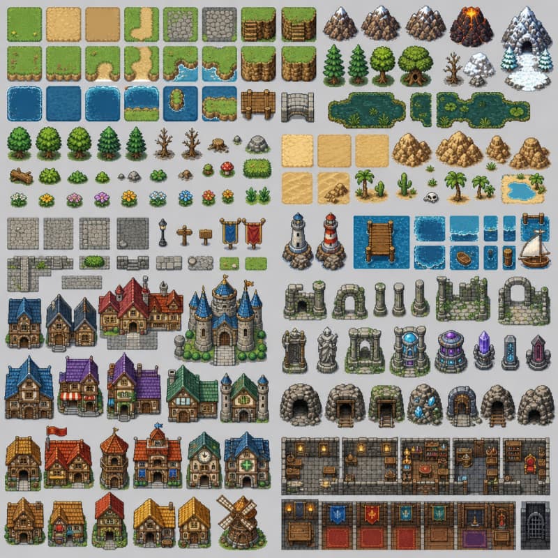 Fantasy World Map Tileset (3)