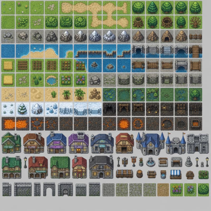 Fantasy World Map Tileset (4)