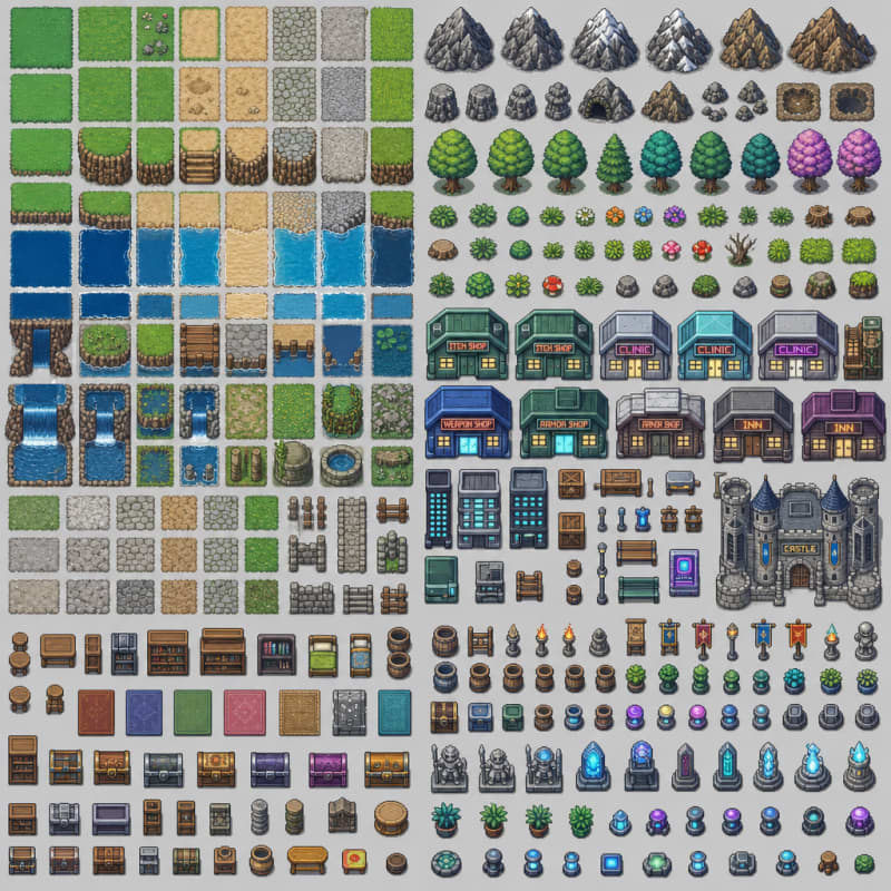Fantasy World Map Tileset (2)