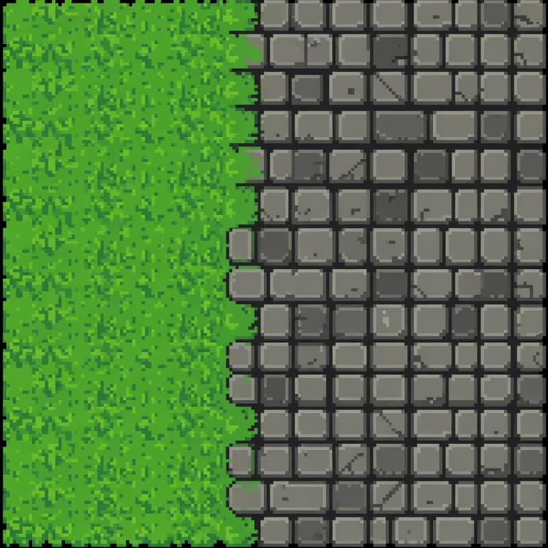 Grass Cobblestone Transition