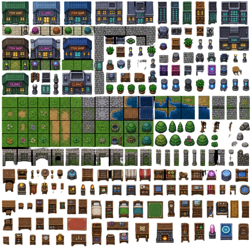 Pixel RPG Town Tileset (2)