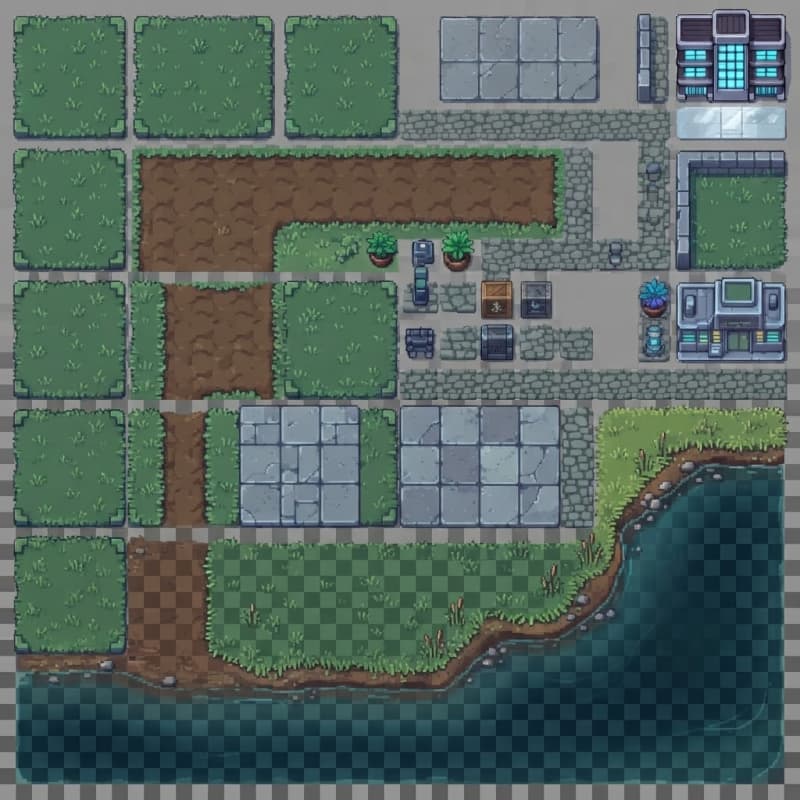 Top Down Terrain Tiles (2)