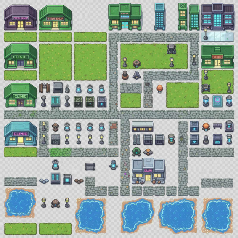 Top Down Terrain Tiles (3)