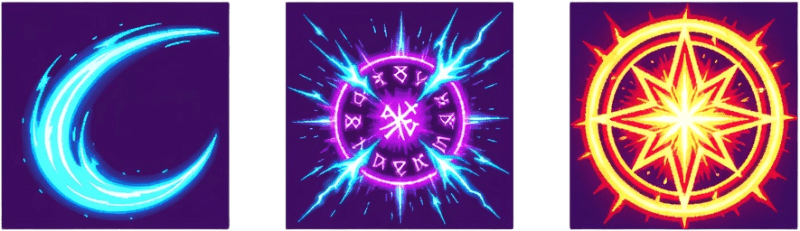 Path of Idle Neon Combat Icons (3 / 3)