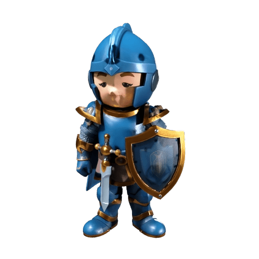 Cute Fantasy Knight Figurine