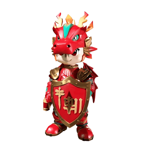Cute Dragon Knight Figurine