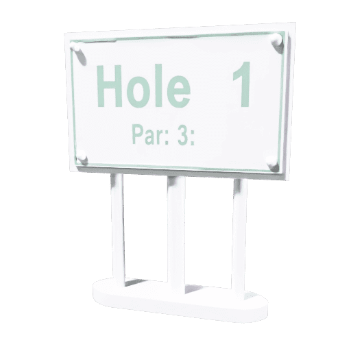 Golf Course Tee Sign