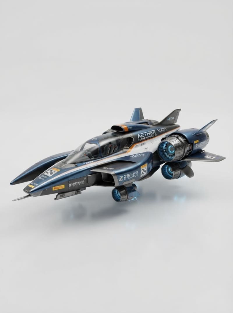 Futuristic Hypercar Racing Aircraft (4)