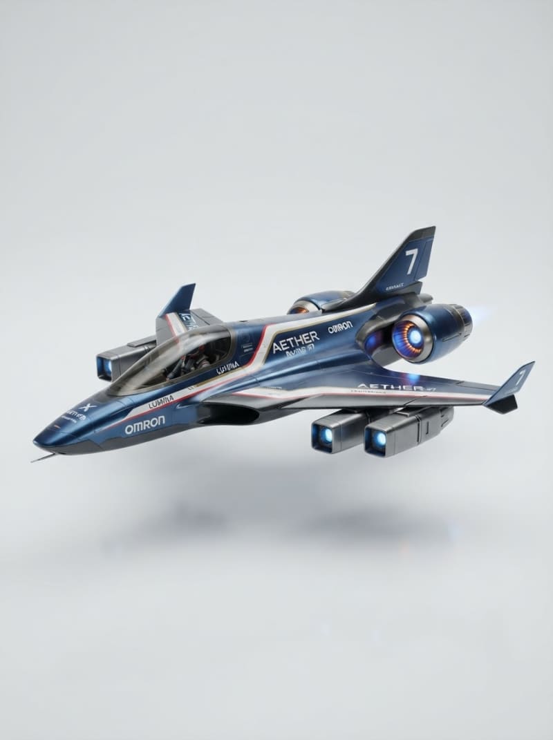 Futuristic Hypercar Racing Aircraft (3)